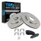 06-07 Infiniti QX56, 06-07  Nissan Armada Front Ceramic Brake Pads & Rotors Set