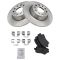 06-12 Audi VW Multifit Rear Metallic Brake Pads & 286mm Rotors Set