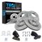 06-10 Hyundai, Kia Multifit Front & Rear Premium Posi Ceramic Pads & Rotors Set