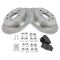 09-10 Pontiac Vibe AWD, GT; 09-12 Toyota Matrix AWD, XRS Rr Ceramic Pads & Rotors Set