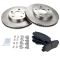 10-11 Lexus HS250h; 08-12 Scion xB; 06-12 Toyota Rav4, 12 Prius V Front Metallic Pads & Rotors Set