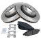 06-10 Jeep Commander; 05-10 Grand Cherokee (exc SRT) Front Ceramic Pads & Rotors Set