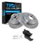 06-10 Jeep Commander; 05-10 Grand Cherokee (exc SRT) Rear Metallic Pads & Rotors Set