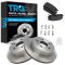 10-12 Chevy Equinox; GMC Terrain Rear Metallic Brake Pads & Rotors Set