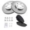 11-12 Scion TC; 09-10 Vibe , Matrix 2.4; 06-12 Rav4 w/3rd Seat Front Ceramic Pads & Rotors Set