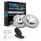 11-12 Scion TC; 09-10 Vibe , Matrix 2.4; 06-12 Rav4 w/3rd Seat Front Ceramic Pads & Rotors Set