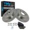 11-12 Scion TC Rear Ceramic Brake Pads & 2 Rotors Set