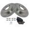 11-12 Scion TC Rear Ceramic Brake Pads & 2 Rotors Set