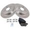 09-10 Vibe 1.8; Corolla XRS; 09-12 Matrix 1.8 Rear Ceramic Brake Pads & Rotors Set