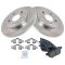 09-10 Vibe (ex GT) 2.4 FWD; 09-12 Matrix S 2.4 FWD; 08-12 Scion XB Rear Metallic Brake Pads & Rotors