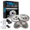 05-06 Nissan Altima SE-R; 04-08 Maxima Front & Rear Premium Posi CERAMIC Brake Pad & Rotor Kit