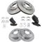 99-04 Olds Alero; 99-05 Pontiac Grand Am Front & Rear CERAMIC Brake Pad & Rotor Kit