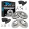 02-04 Infiniti I35; 02-03 Nissan Maxima Front & Rear Premium Posi Ceramic Brake Pad & Rotor Kit