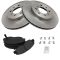 97-05 Acura EL; 96-05 Honda Civic; 10-11 Insight Front METALLIC Brake Pad & Rotor Kit