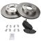 06-10 Honda Civic exc GX or SI Front METALLIC Brake Pad & Rotor Kit