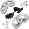 06-12 Fusion, Hybrid;07-12 MKZ; 06 Zephyr; 06-12 6; 06-11 Milan Frt &Rr METALLIC Brake Pad/Rotor Kit