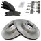 99-04 Jeep Grand Cherokee with Akebono Calipers Front CERAMIC Brake Pad & Rotor Kit