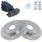 08-12 T&C, Grnd Cvan 09-12 Journey, Routan Rear Premium posi Semi Metallic Brake Pad & Rotor Kit