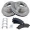 03-06 Escalade, Avalanche, Tahoe, Yukon; 07-11 Express, Savana Rear METALLIC Brake Pad & Rotor Kit