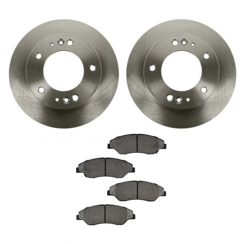 Fits 2012-2016 Fiat 500 Max Brakes Front Rear OE Series Rotors w//Metallic Pads Premium Brake Kit TA178643