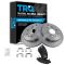 07-12 Acadia; 08-12 Enclave; 07-10 Outlook; 09-12 Traverse Rear METALLIC Brake Pad & Rotor Kit