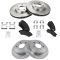 00-05 Chevy Impala; 00-04 Monte Carlo Front & Rear Premium Posi Semi-Metallic  Brake Pad & Rotor Kit