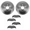 95-06 Chrysler, Dodge, Plymouth Multifit Rear METALLIC Brake Pad & Rotor Kit