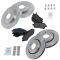 08-10 T&C Grd Caravan 09-10 Journey 11 Rtn Premium Posi Ceramic Front & Rear Brake Pad & Rotor Kit