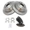 2002-09 Trailblazer Envoy Ascender Rainier Rear Premium Posi Ceramic Brake Pad & Rotor Kit