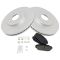 01-02 MDX; 99-04 Odyssey Front Posi Ceramic Pads & E-Coated Rotor Set