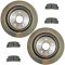 02-03 ES300; 04-06 ES330; 02-06 Camry Vin J Rear Posi Semi Metallic Pads & E-Coated Rotor Set