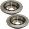 02-03 ES300; 04-06 ES330; 02-06 Camry Vin J Rear Posi Semi Metallic Pads & E-Coated Rotor Set