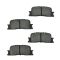 02-03 ES300; 04-06 ES330; 02-06 Camry Vin J Rear Posi Semi Metallic Pads & E-Coated Rotor Set