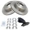 06-13 Nissan 350Z/370Z; Infiniti Multifit Rear Disc Brake Rotor & Premium Posi Ceramic Brake Pad KIT