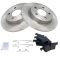 06-13  Mazda 3 2.3L Rear Ceramic Brake Pad & Rotor Kit