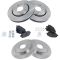 08-10 T&C; 09-10 Journey, Routan Front & Rear Premium Posi Semi-Metallic Disc Brake Pad & Rotor Kit