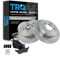 01-07 Chrysler Town & Country, Caravan, Grand Caravan Rear Ceramic Brake Pad & Rotor Kit