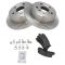 Rear Ceramic Disc Brake Pads (CD325) & 2 Rotor Kit for Toyota Solara