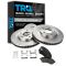 1997-05 Chevy; Buick; Olds; Pontiac Front Ceramic Brake Pads & Rotors Set