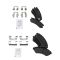 Buick, Chevy, Olds, Pontiac Multifit Front & Rear Premium Posi Semi-Metallic Brake Pad Kit