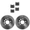 Rear Brake Rotor & Semi-Metallic Pad Kit Volvo 240; 245; 260; 740; 940; 960