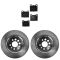 Rear Brake Rotor & Semi-Metallic Pad Kit Volvo 240; 245; 260; 740; 940; 960