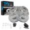 94-97 Volvo 850; 98-04 C70; 98-00 S70, V70 Front & Rear Ceramic Brake Pad & Rotor Kit