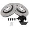 VW Golf Jetta Beetle Front Premium Posi Ceramic Brake Pad w/ Oval Sensor & Rotor Kit