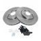 04-08 Crossfire; 03-07 MB C; 99-09 CLK; 96-02 E; 01-11 SLK Front Disc Brake Rotor & Metallic Pad Set