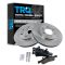 03-06 Ford Expedition; Lincoln Navigator Front Brake Rotors & Posi Ceramic Brake Pad Kit