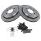 03-06 Ford Expedition; Lincoln Navigator Rear Premium Posi Ceramic Pad & Rotor Kit