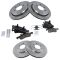 03-06 Ford Expedition; Lincoln Navigator Front & Rear Premium Posi Ceramic Pad & Rotor Kit