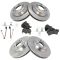 07-14 Audi Q7; 03-06, 08-13 Cayenne; 04-08 Touareg Front & Rear Disc Brake Rotor & Metallic Pad Kit