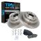 05-06 9-2X; 03-08 Forester, Impreza Rear Posi Ceramic Disc Brake Pad & Rotor Set